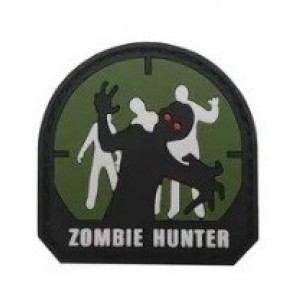 Нашивка PVC/ПВХ с велкро ZOMBIE HUNTER Олива